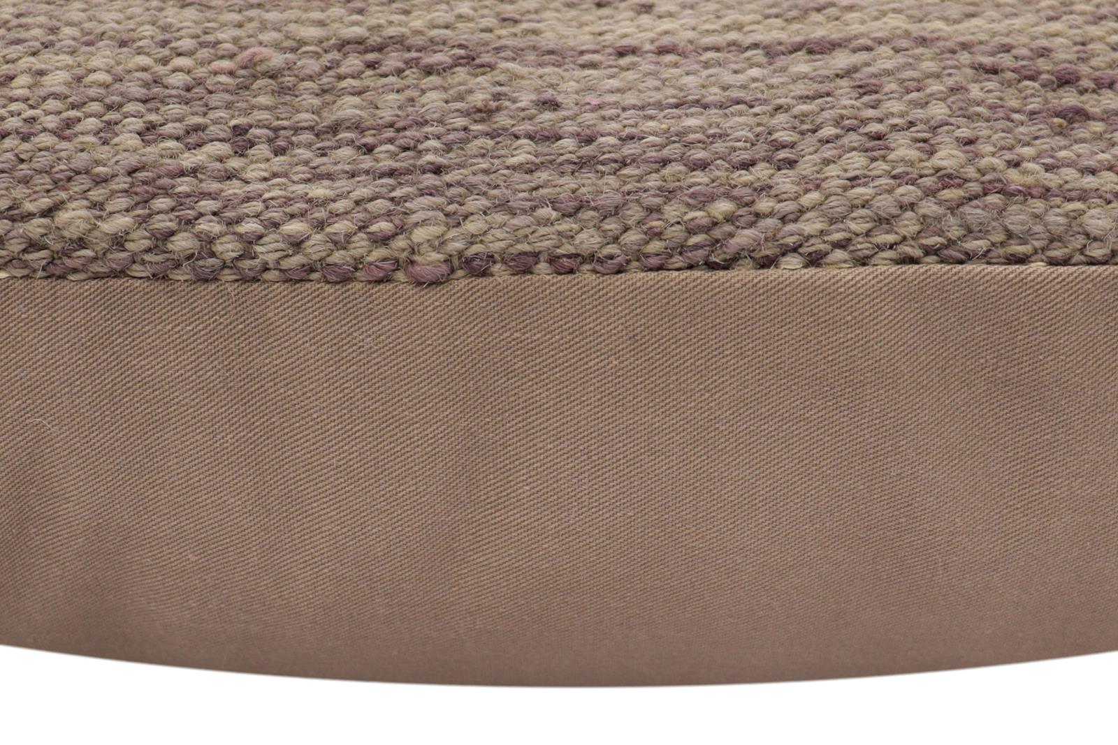 handmade Modern Pillow Blue Purple Hand-Woven SQUARE 100% WOOL  Hand woven turkish pillow  2 x 2