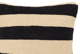 handmade Modern Pillow Beige Black Hand-Woven SQUARE 100% WOOL  Hand woven turkish pillow  2 x 2