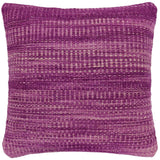 handmade Modern Pillow Purple Beige Hand-Woven SQUARE 100% WOOL  Hand woven turkish pillow  2 x 2