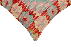 handmade Traditional Pillow Red Beige Hand-Woven SQUARE 100% WOOL Hand woven turkish pillow2' x 2'