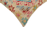handmade Traditional Pillow Red Blue Hand-Woven SQUARE 100% WOOL Hand woven turkish pillow2' x 2'