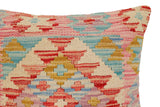 handmade Traditional Pillow Red Beige Hand-Woven SQUARE 100% WOOL Hand woven turkish pillow2' x 2'