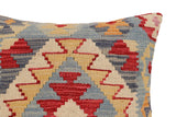 handmade Traditional Pillow Blue Beige Hand-Woven SQUARE 100% WOOL Hand woven turkish pillow2' x 2'