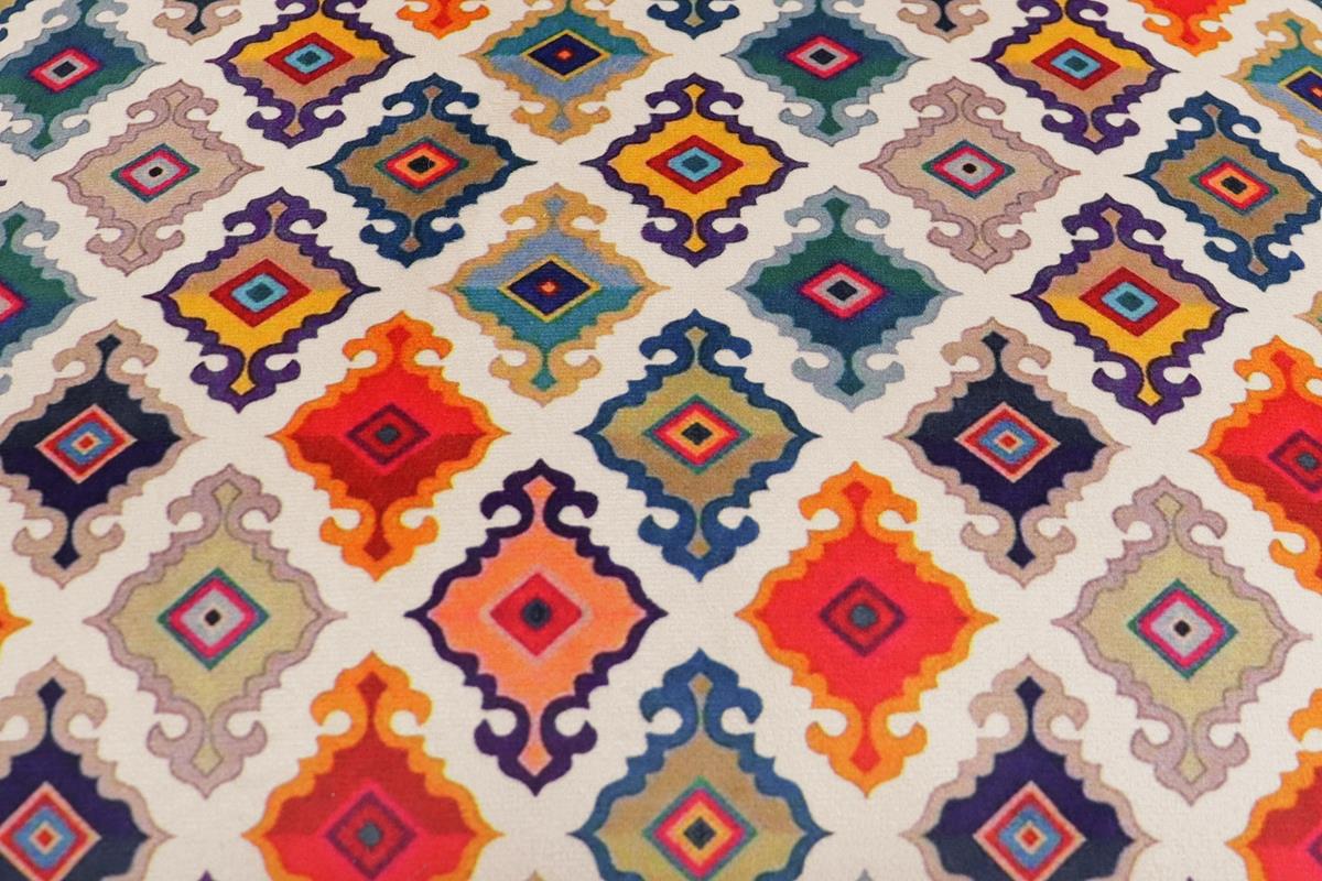 handmade Traditional Shoe Rack Beige Blue Hand-made RECTANGLE VELVET area rug  