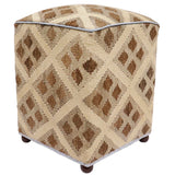 Art Deco Champion Handmade Kilim Upholstered Ottoman