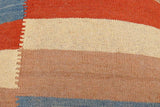 handmade Modern Ottoman Rust Blue Hand-made SQUARE handmade ottoman pouf