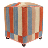 handmade Modern Ottoman Rust Blue Hand-made SQUARE handmade ottoman pouf15' x 16'' x 21''
