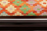 handmade Traditional Shoe Rack Rust Blue Hand-made RECTANGLE Vegetable dyed wool and wood  