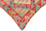 handmade Traditional Pillow Red Blue Hand-Woven SQUARE 100% WOOL Hand woven turkish pillow2' x 2'
