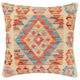 Boho Chic Hugh Turkish Hand-Woven Kilim Pillow - 17