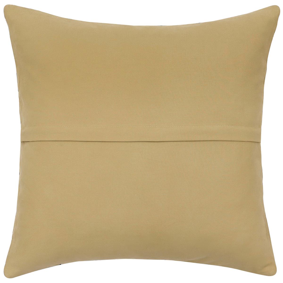 handmade Traditional Pillow Rust Blue Hand-Woven SQUARE 100% WOOL  Hand woven turkish pillow  2 x 2