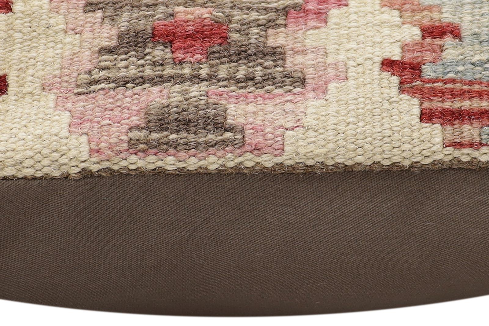 handmade Traditional Pillow Red Blue Hand-Woven SQUARE 100% WOOL  Hand woven turkish pillow  2 x 2