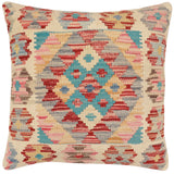 Southwestern Gauci Turkish Hand-Woven Kilim Pillow - 18 x 19