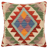 Tribal Mcneill Turkish Hand-Woven Kilim Pillow - 18 x 19