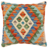 Tribal Redman Turkish Hand-Woven Kilim Pillow - 16