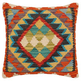 Southwestern Latham Turkish Hand-Woven Kilim Pillow - 19 x 19