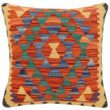 Bohemian Marchant Turkish Hand-Woven Kilim Pillow - 18 x 20