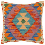 Southwestern Ryu Turkish Hand-Woven Kilim Pillow - 19 x 19