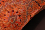 handmade Geometric Pillow Orange Red Handmade RECTANGLE throw pillow 2 x 2