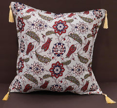 handmade Geometric Pillow Blue Red Handmade RECTANGLE throw pillow 2 x 2