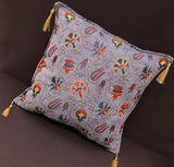 handmade Geometric Pillow Lavender Rust Handmade RECTANGLE throw pillow 2 x 2